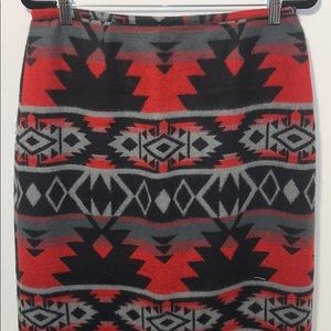 Vintage: ROD’s Aztec Print Skirt Size Large